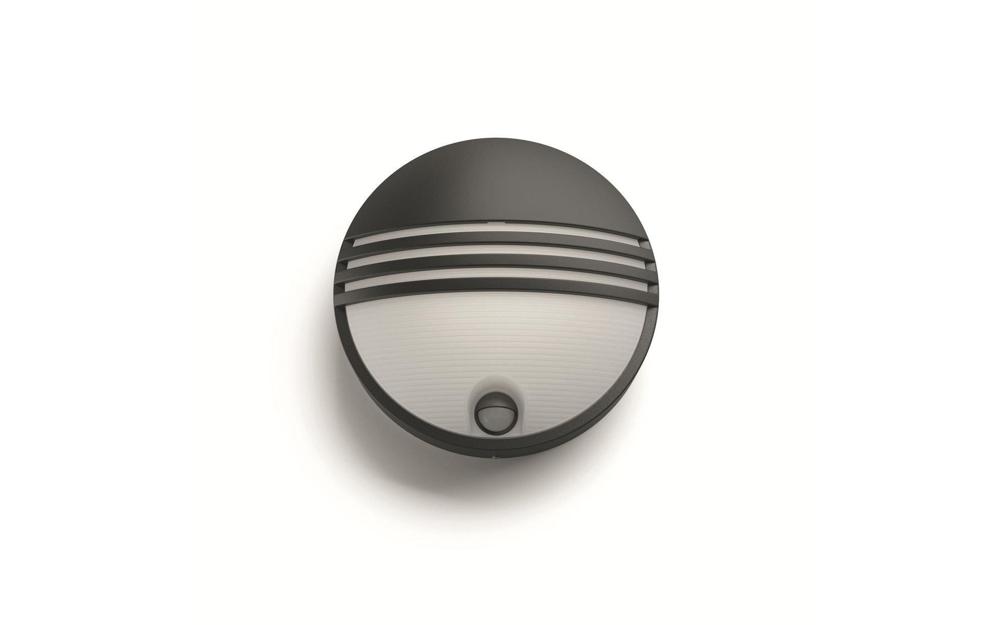 Philips by Signify Philips Aussenwandleuchte – Warmweiss, 2700 K – IP44 – Netzbetrieb – mit Bewegungsmelder – Schwarz – Harz