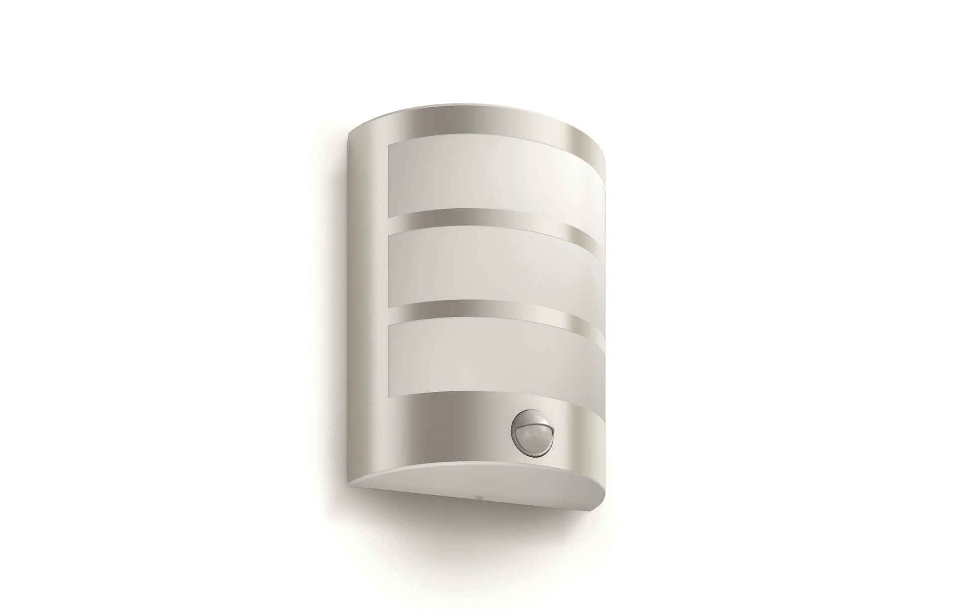 Philips by Signify Philips Aussenwandleuchte – 600 lm, 6 W – Warmweiss, 2700 K – IP44 – Netzbetrieb – mit Bewegungsmelder
