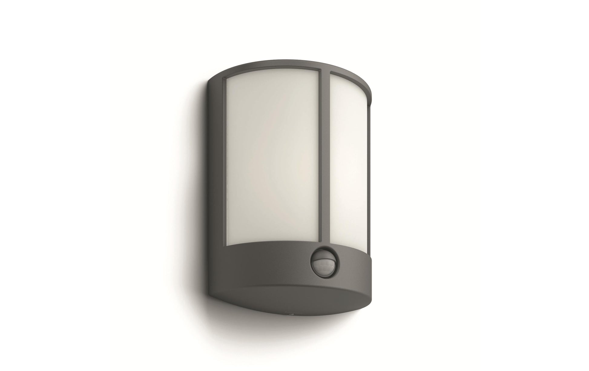 Philips by Signify Philips Aussenwandleuchte – 2700 K – IP44 – Netzbetrieb – mit Bewegungsmelder – Anthrazit – Aluminium