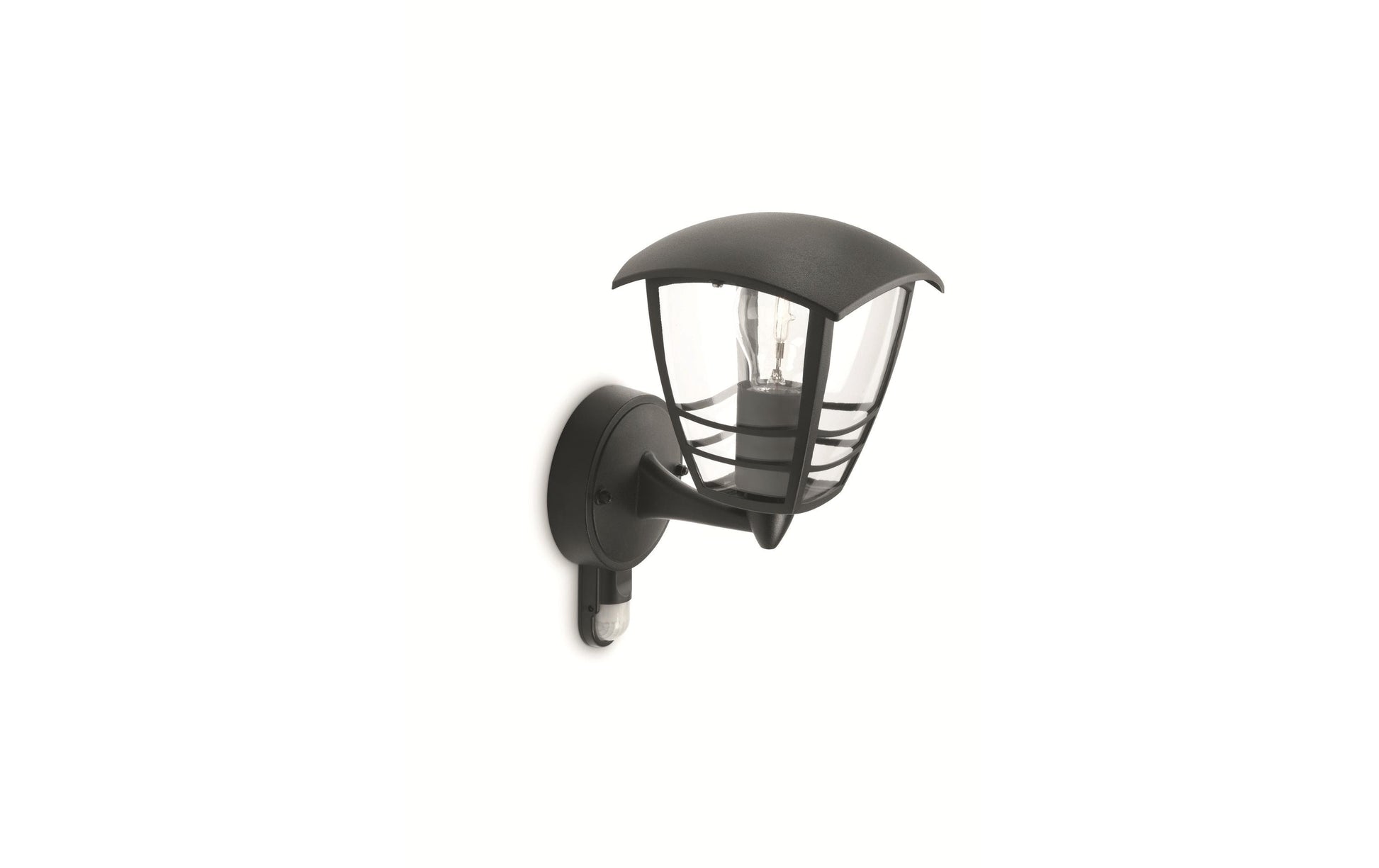 Philips by Signify Philips Aussenwandleuchte – 900 lm, 60 W – IP44 – Netzbetrieb – mit Bewegungsmelder – Schwarz – Aluminium