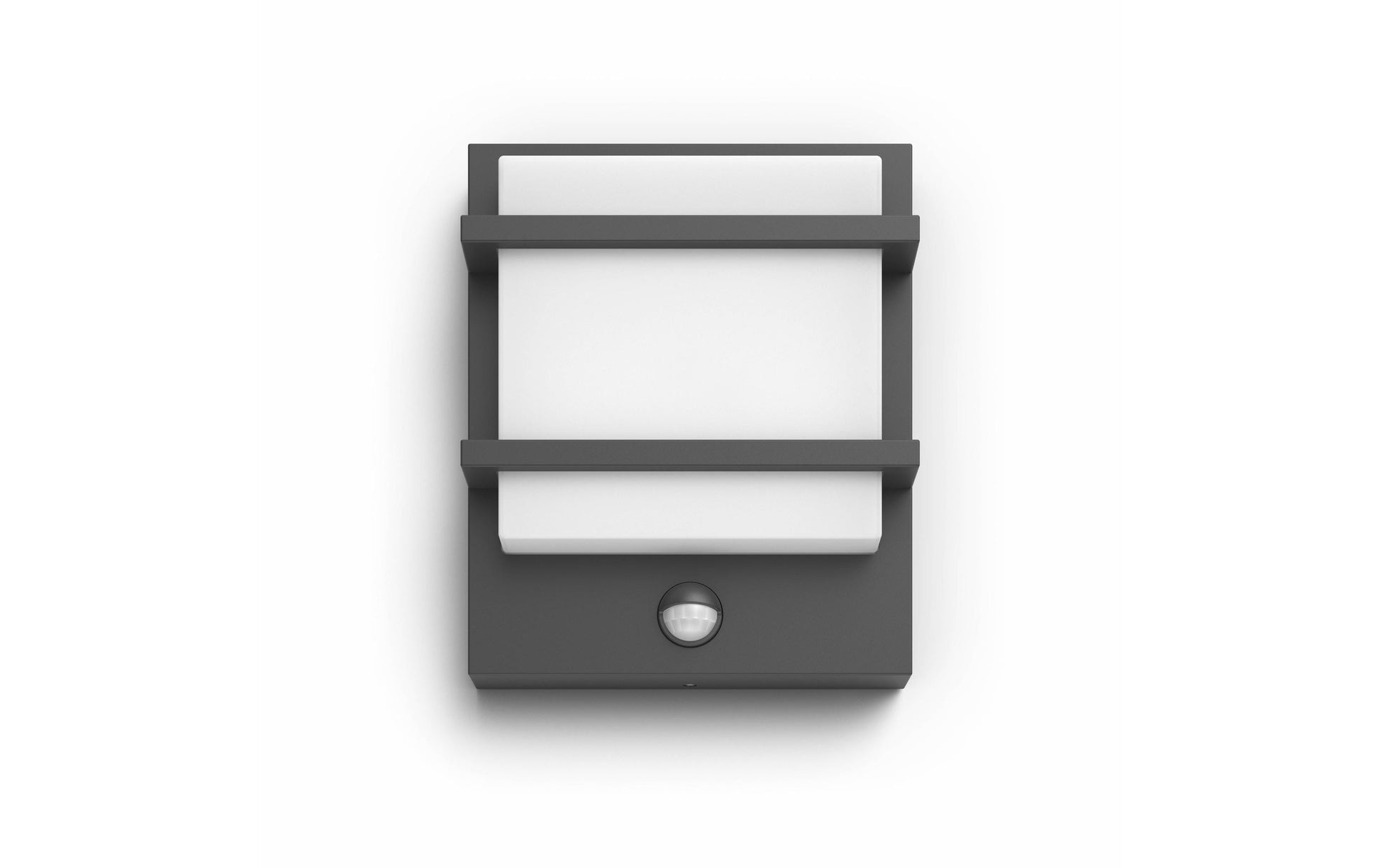 Philips by Signify Philips Aussenwandleuchte – 2700 K – IP44 – Netzbetrieb – mit Bewegungsmelder – Anthrazit, Aluminium