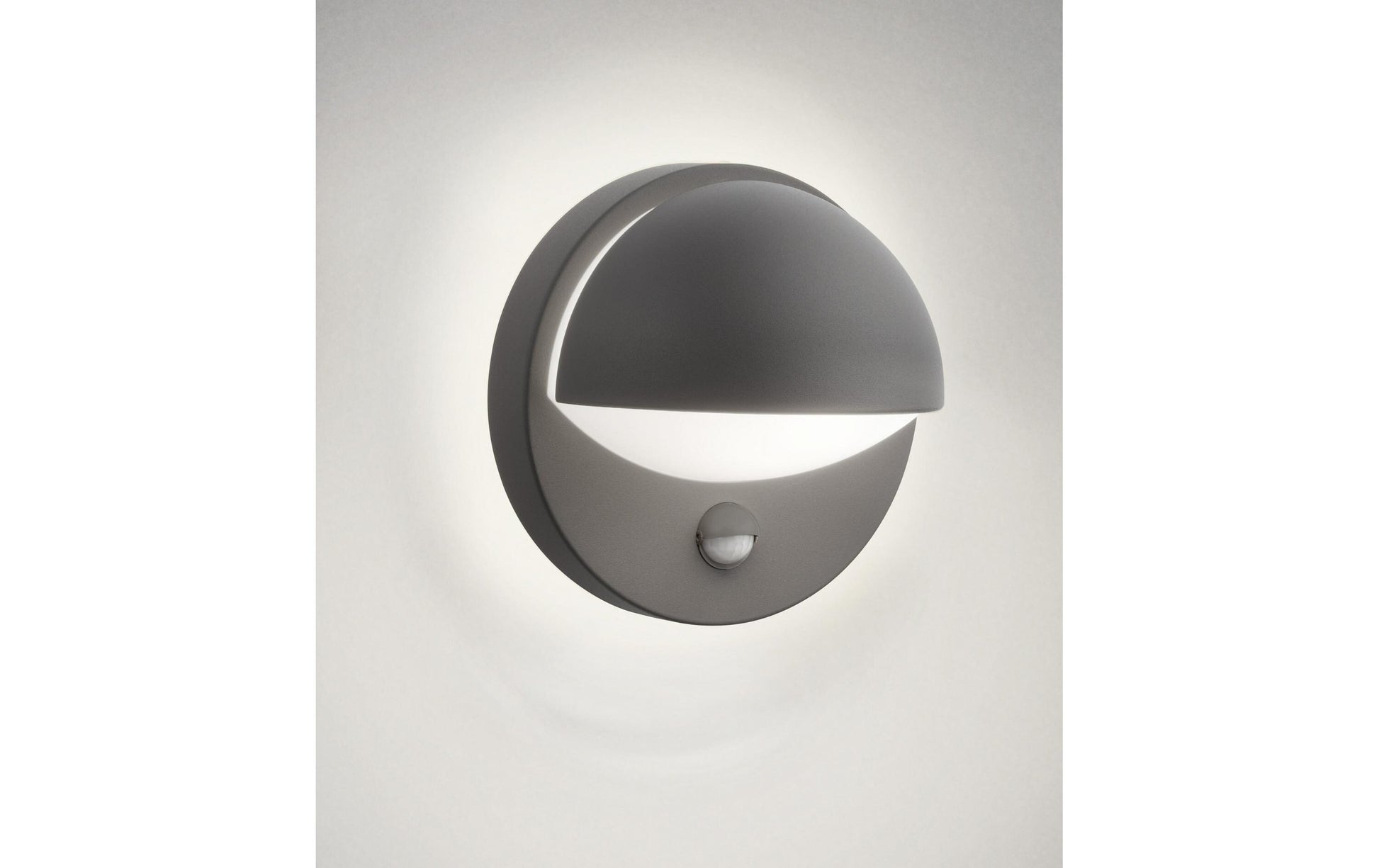 Philips by Signify Philips Aussenwandleuchte – 600 lm – IP44 – Netzbetrieb – Bewegungsmelder – Anthrazit, Aluminium
