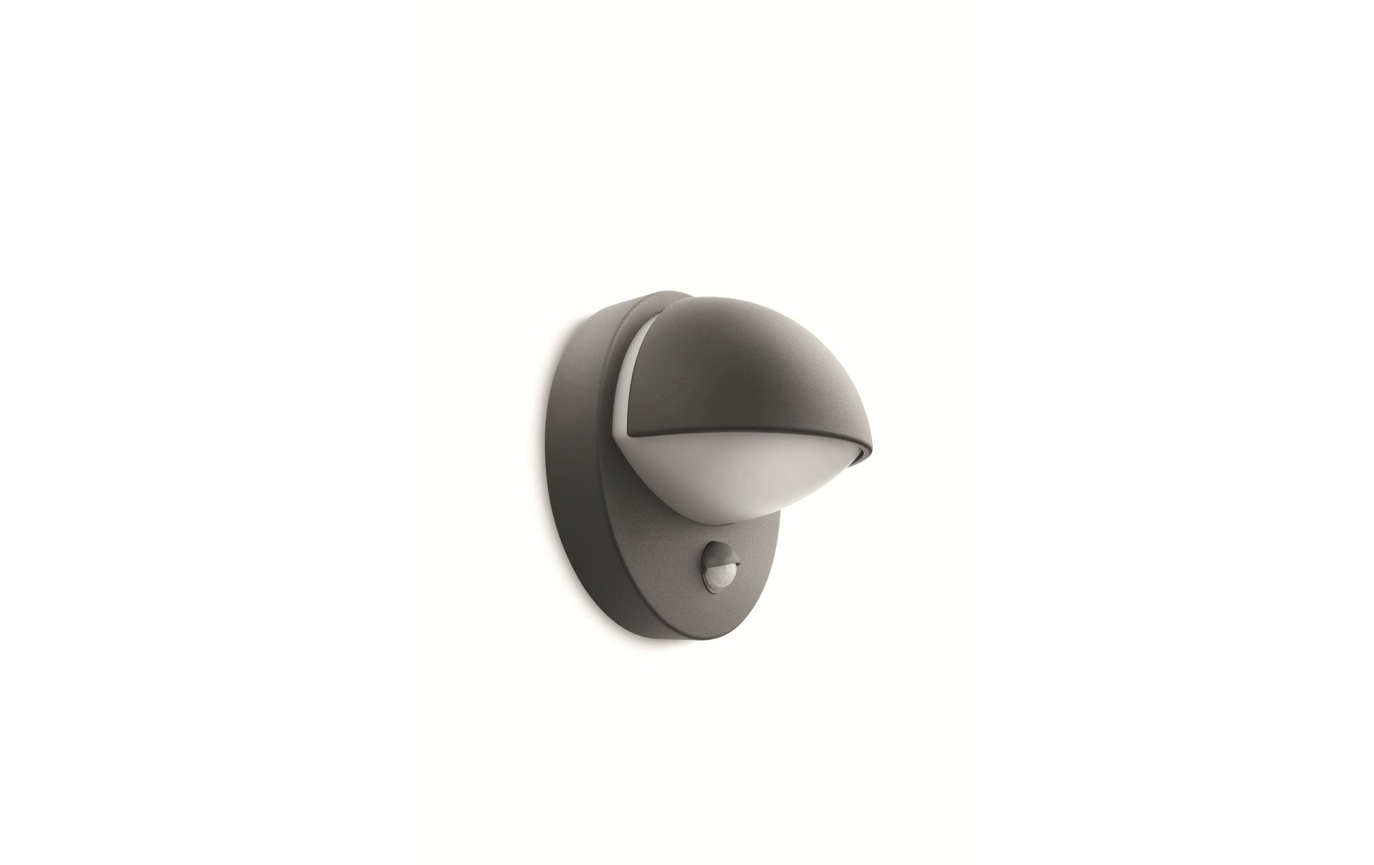 Philips by Signify Philips Aussenwandleuchte – 600 lm – IP44 – Netzbetrieb – Bewegungsmelder – Anthrazit, Aluminium