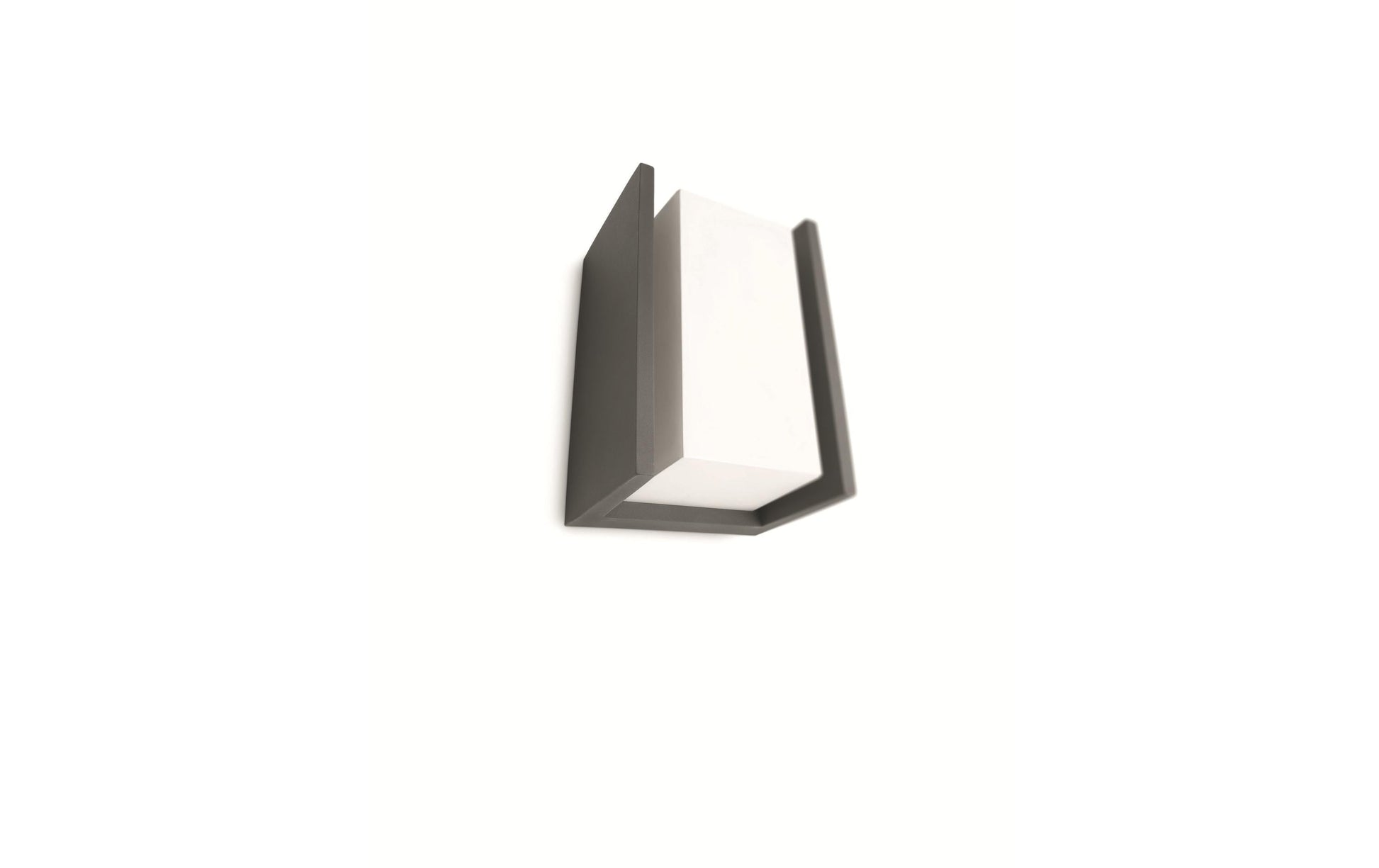 Philips by Signify Philips Aussenwandleuchte Bridge – 10,1×21,2 cm, 42 W, IP44, Netzbetrieb, Anthrazit, Aluminium