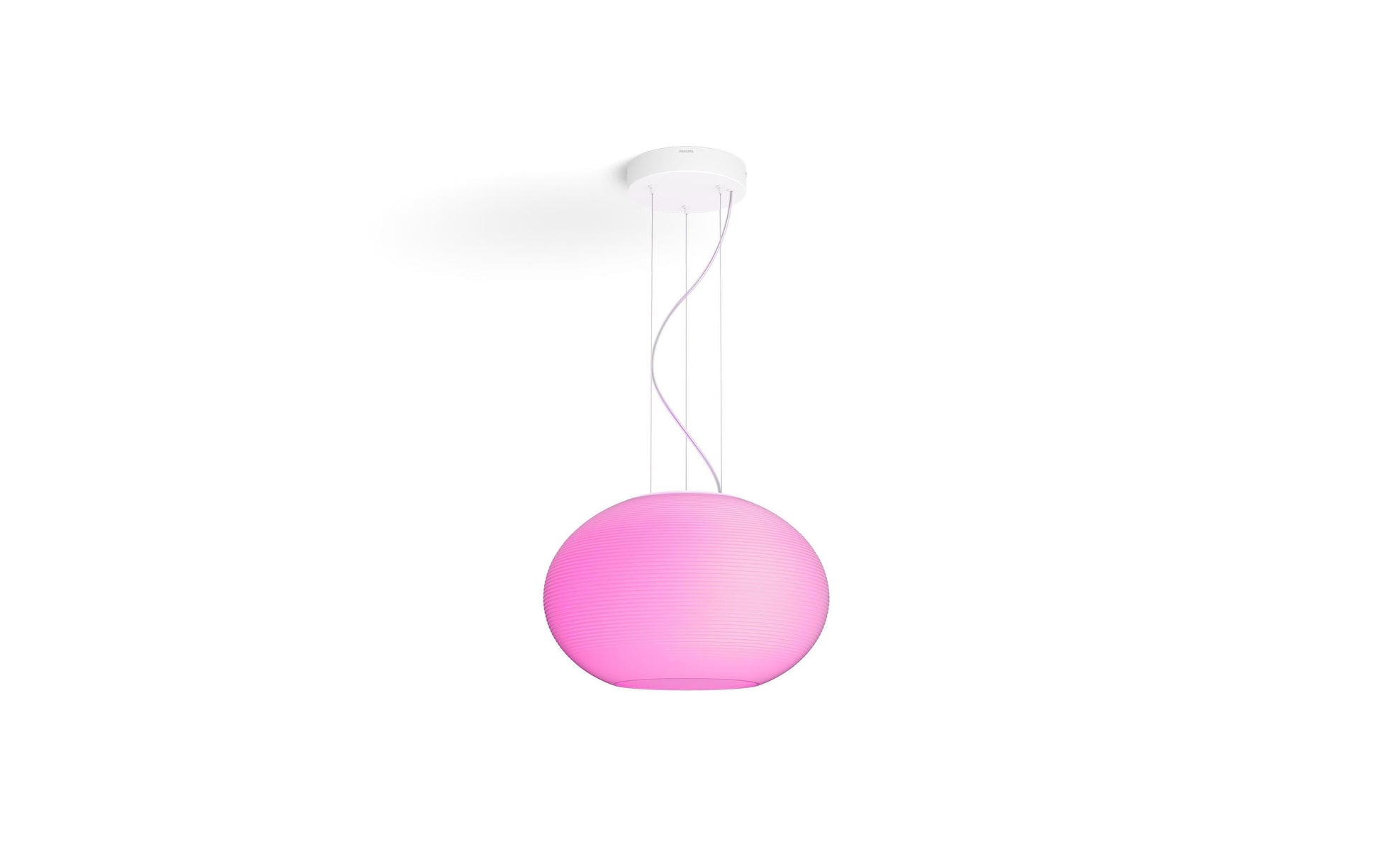Philips by Signify Philips Hue Deckenleuchte Flourish – 40,1 × 40,1 cm, 2750 lm, 39,5 W, 2000–6500 K, dimmbar, weiss