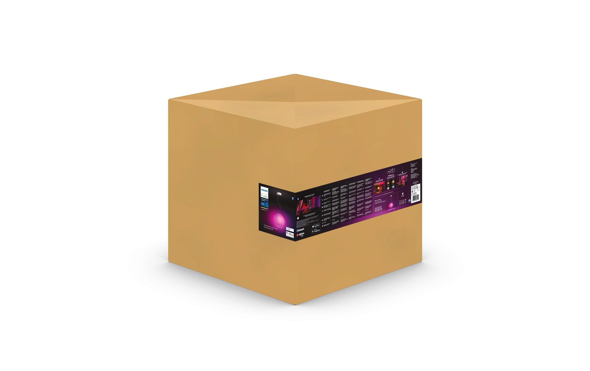 Philips by Signify Philips Hue Deckenleuchte Flourish – 40,1 × 40,1 cm, 2750 lm, 39,5 W, 2000–6500 K, dimmbar, weiss
