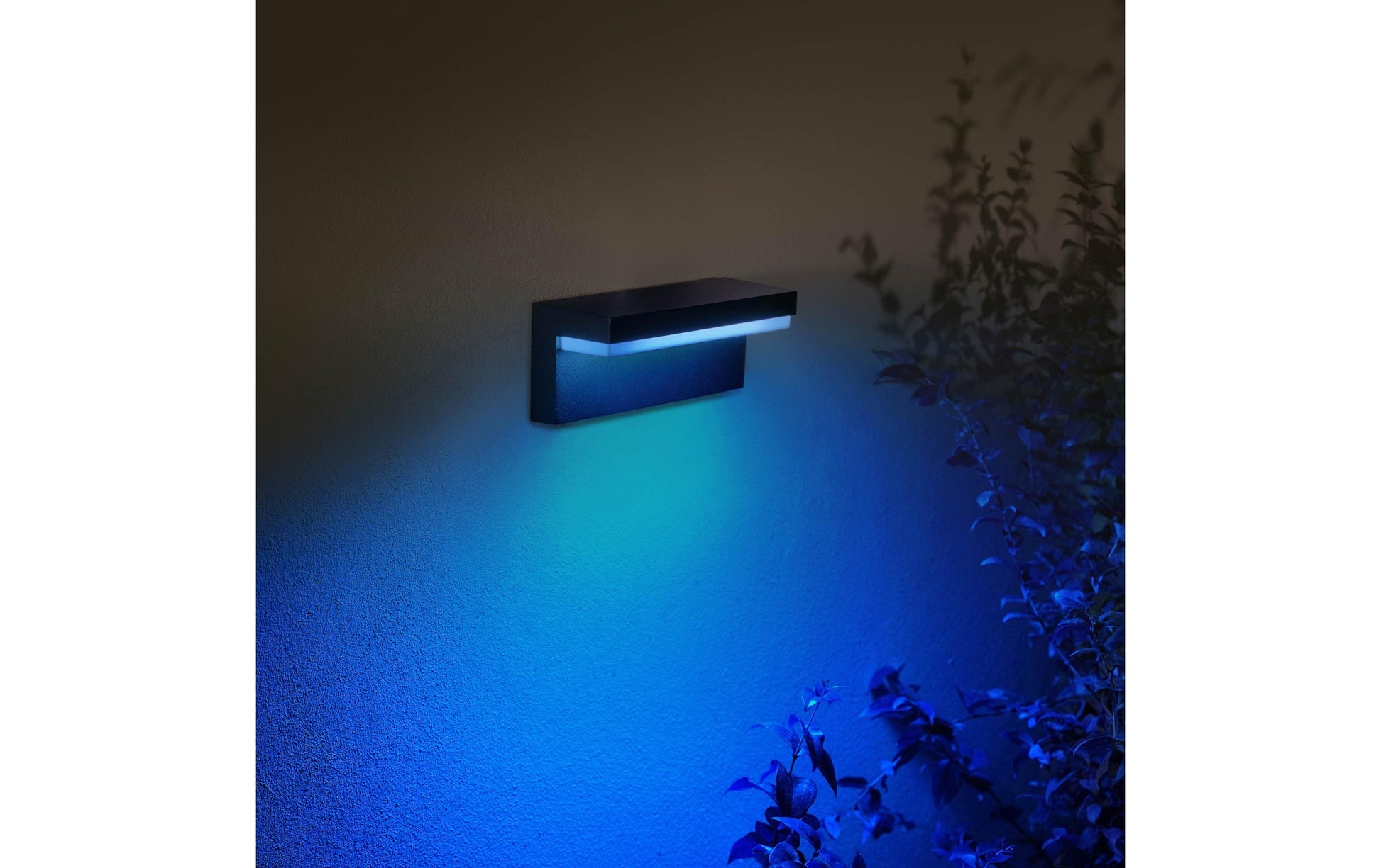 Philips by Signify Philips Hue Aussenwandleuchte – 13,5 W – Netzbetrieb – für Alexa, Google, HomeKit (u. a.) – dimmbar – Schwarz