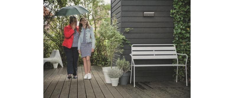 Philips by Signify Philips Aussenwandleuchte – 4000 K – IP44 – Netzbetrieb – mit Bewegungsmelder – Anthrazit – Aluminium/Synthetisch
