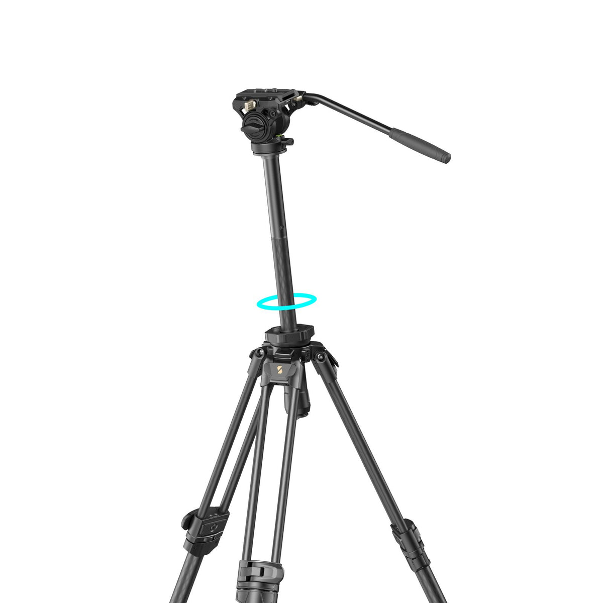 SmallRig AD-50 Pro Video-Stativ – bis 151 cm – Traglast 6 kg – Carbon/Schwarz