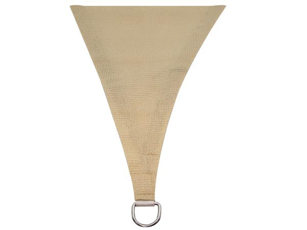 Perel Sonnensegel – 5 × 5 m – Polyethylen, champagner