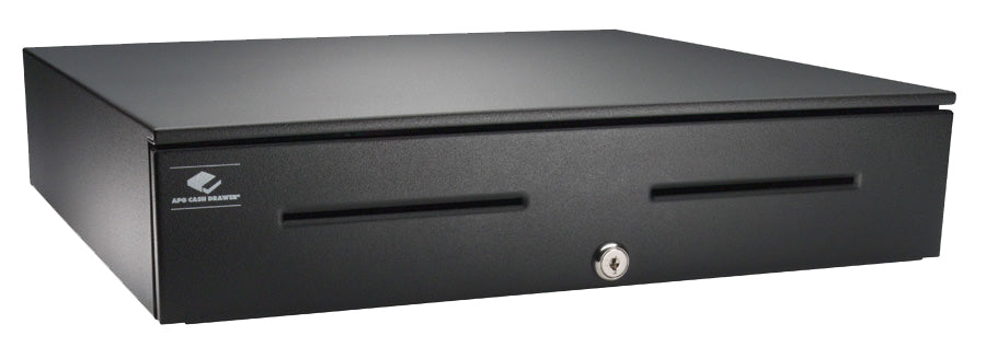 apg Solutions 4000 – Kassenschublade, 5 Scheine/8 Münzen, 457 × 424 × 107 mm, Schwarz