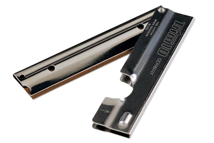 Unger Schaber Trim – mit Halterung – Edelstahl – 10 Stk. – 10,0 × 2,5 × 1,0 cm