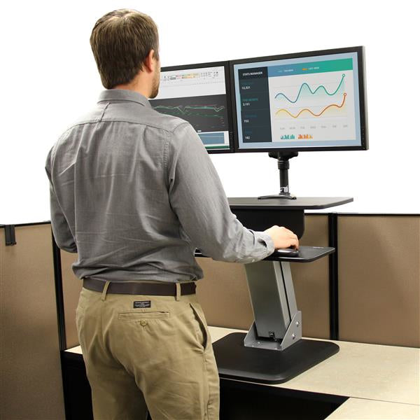 StarTech.com ION One Touch – Schreibtischaufsatz, 68 × 85,6 cm, höhenverstellbar, für 1 Monitor, bis 30"