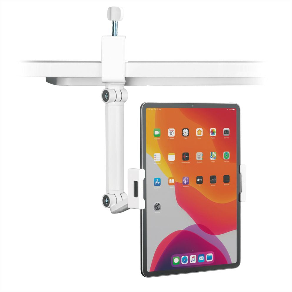 VALUE Tablet-Tischhalterung – Tischklemme, neigbar −60–210°, drehbar 180° – Schwarz