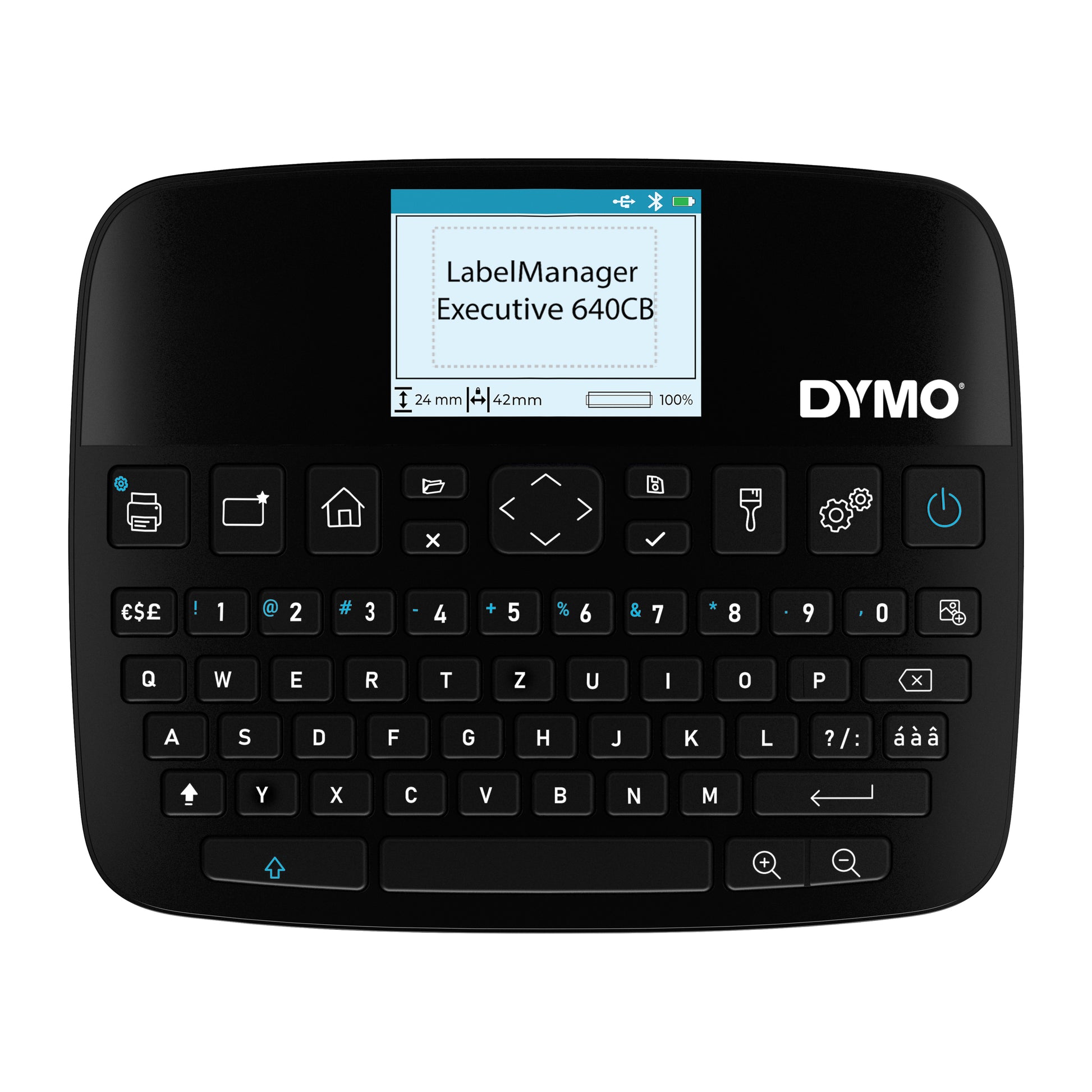 DYMO LabelManager Executive 640CB – Beschriftungsgerät, für D1-Bänder 6–24 mm, USB-C, Bluetooth, Auto-Cutter