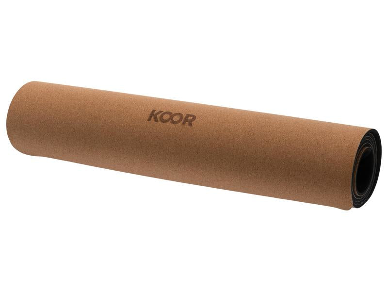 KOOR Yogamatte Kork Pro – 1830 × 610 × 6 mm – Braun – Kork