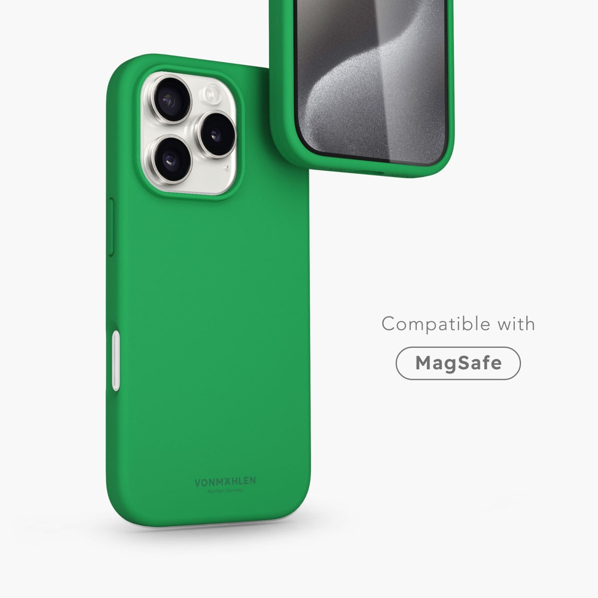 Vonmählen Backcover – für Apple iPhone 16 Pro, MagSafe, Silikon, Green Haven