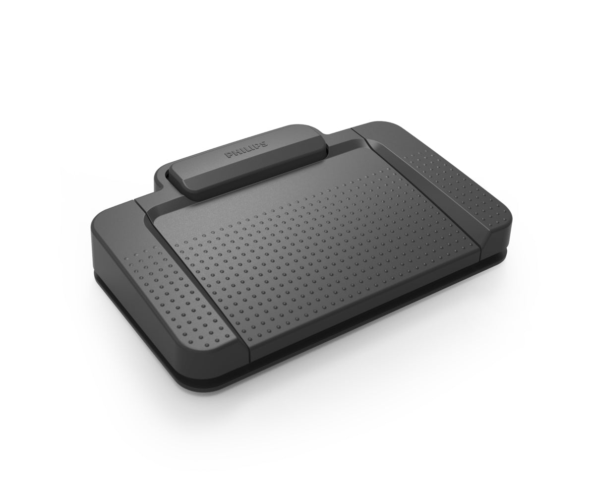 Philips ACC2330 – Fussschalter – USB – 4 Pedale, mittleres Pedal fixierbar – Schwarz