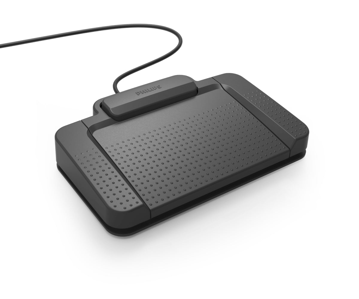 Philips ACC2330 – Fussschalter – USB – 4 Pedale, mittleres Pedal fixierbar – Schwarz