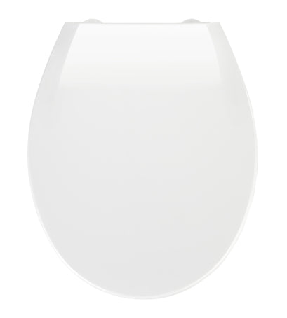 WENKO KOS – WC-Sitz – Thermoplast, weiss, verlängert, 37,5 × 44 cm