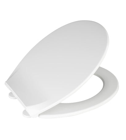 WENKO KOS – WC-Sitz – Thermoplast, weiss, verlängert, 37,5 × 44 cm
