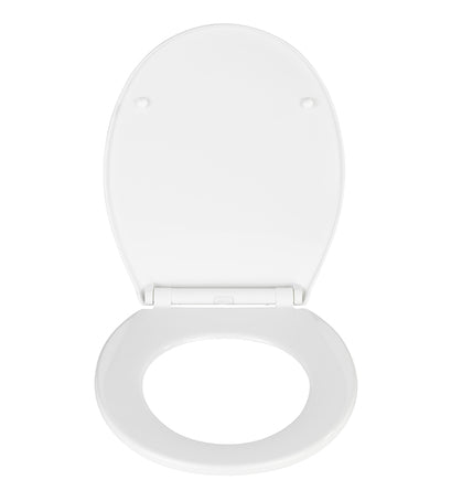 WENKO KOS – WC-Sitz – Thermoplast, weiss, verlängert, 37,5 × 44 cm