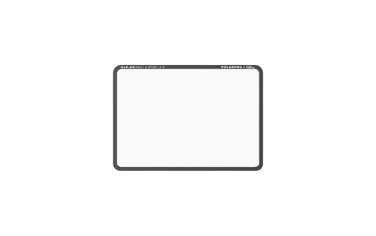 PolarPro ND4 ND-Filter – 4 Stufen, Aluminium/Glas – für 4×5,65 – inkl. Tragetasche