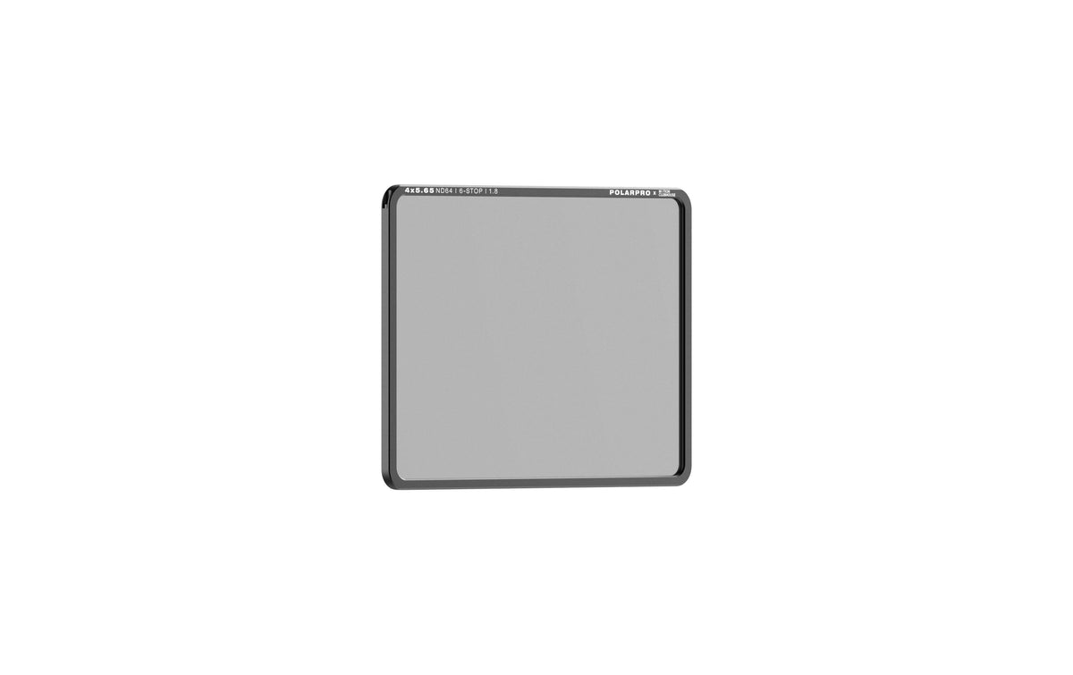 PolarPro ND64 Neutraldichtefilter – 6 Blenden, Aluminium/Glas – für 4×5,65 – mit Tasche