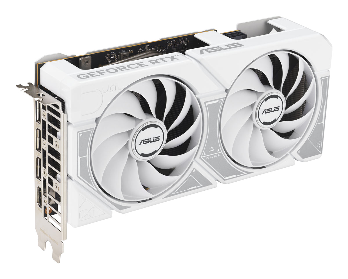 ASUS DUAL RTX 5060 OC – PCIe Grafikkarte – GeForce RTX 5060, 8 GB GDDR7, PCIe 5.0, 3×DP, 1×HDMI, Weiss