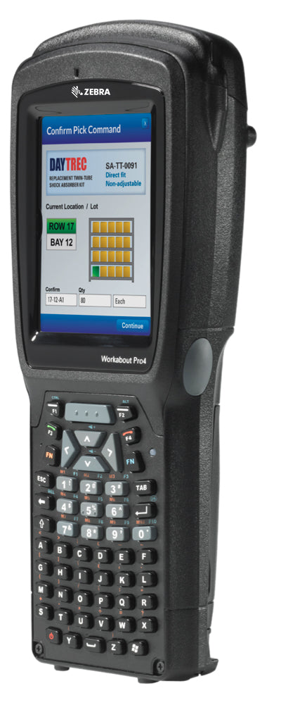 Zebra SE965 3,7" – 640 × 480 Touch, OMAP AM3703, 512 MB RAM, 4 GB SSD, Windows Embedded Handheld 6.5