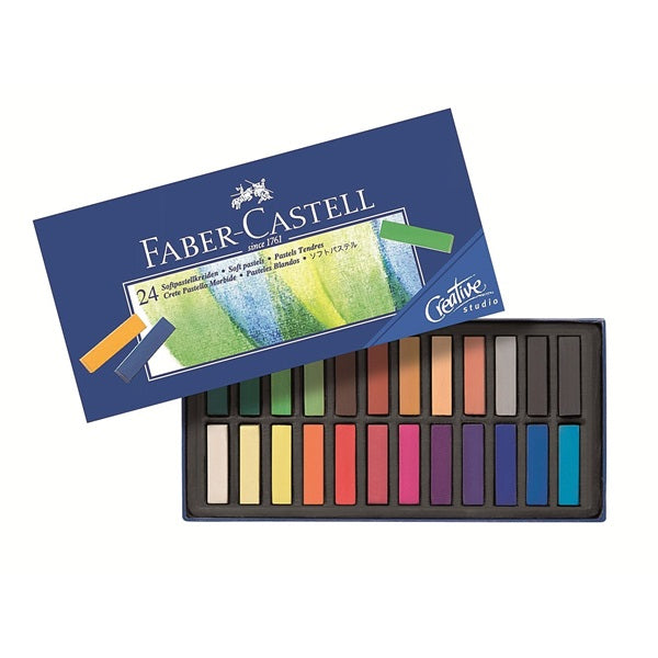 Faber-Castell Softpastellkreiden, sortiert, 24er-Set