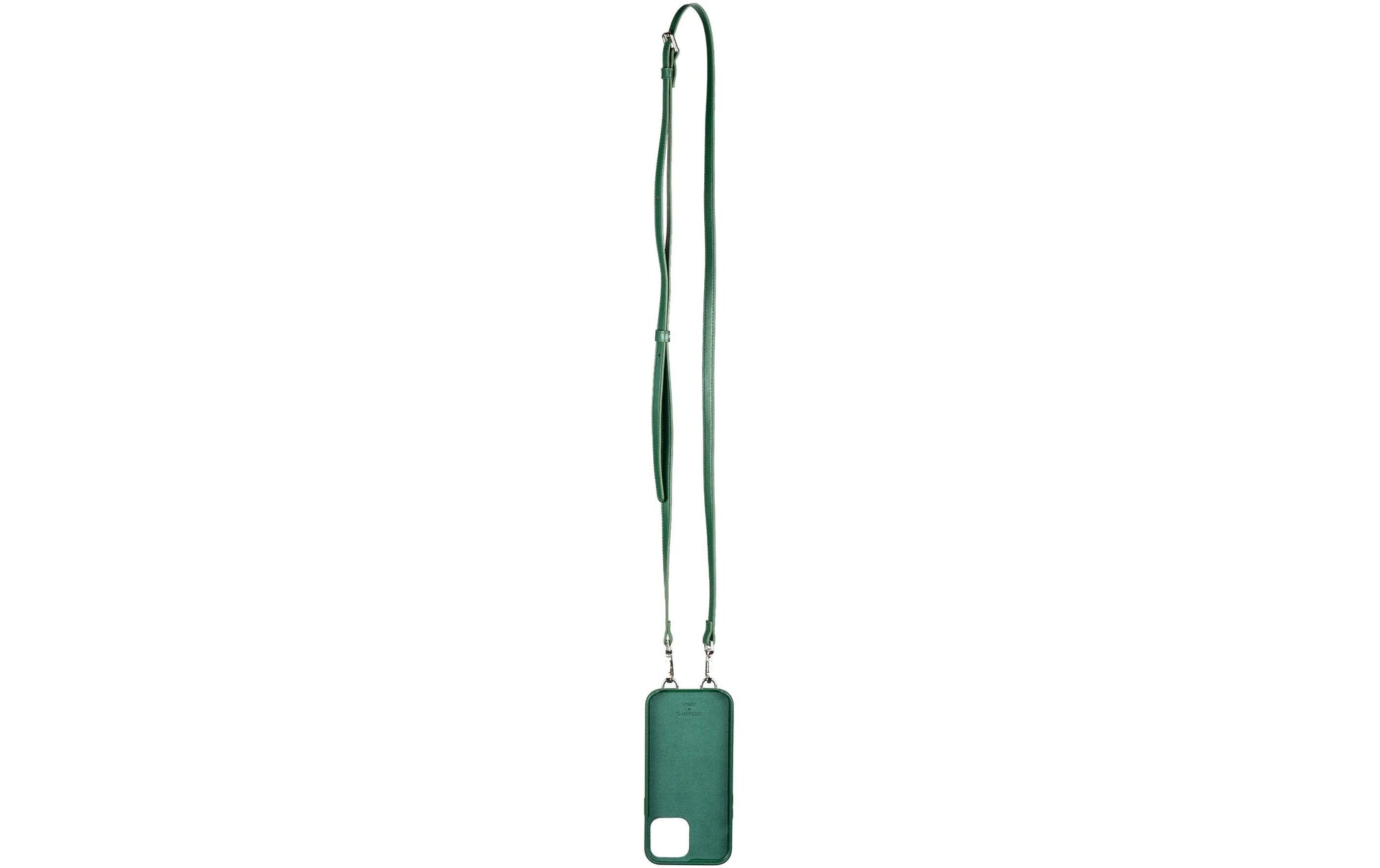 Urbany's Necklace-Hülle – für Apple iPhone 15 Pro Max – Racing Green – Kunstleder – Magnetverschluss