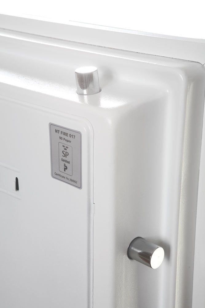 Phoenix Safe Co. Phoenix Sicherheitsschrank DATACOMBI DS2502F – Elektronikschloss – 84 l – Feuerschutz 90 min – Weiss