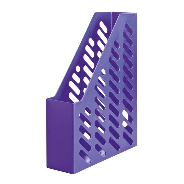 HAN KLASSIK TREND COLOURS Stehsammler – für A4/C4, violett, Kunststoff, B 76 × H 315 × T 246 mm