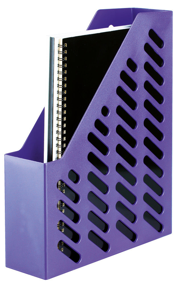 HAN KLASSIK TREND COLOURS Stehsammler – für A4/C4, violett, Kunststoff, B 76 × H 315 × T 246 mm
