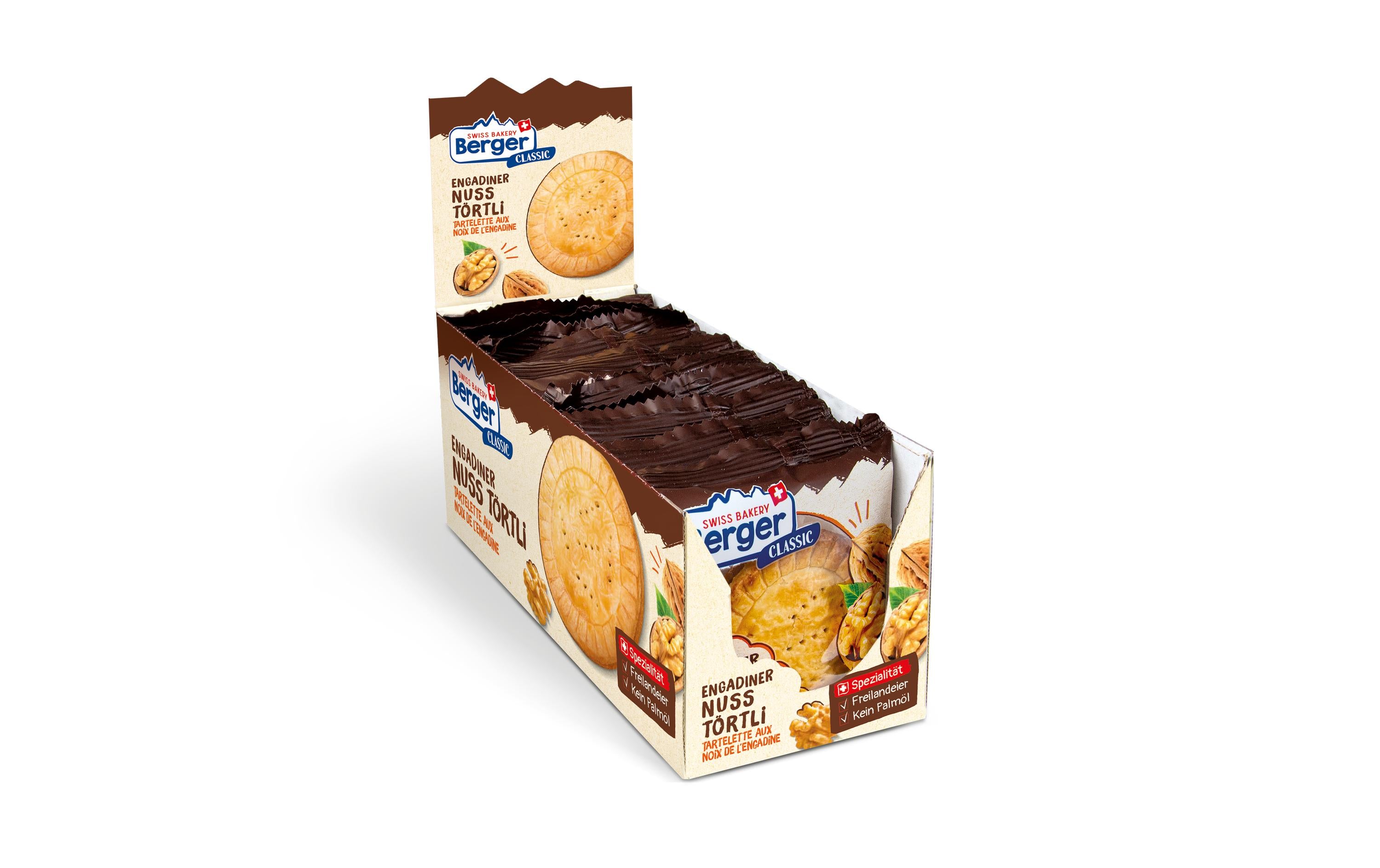 Berger Nusstörtli – 10 × 74 g