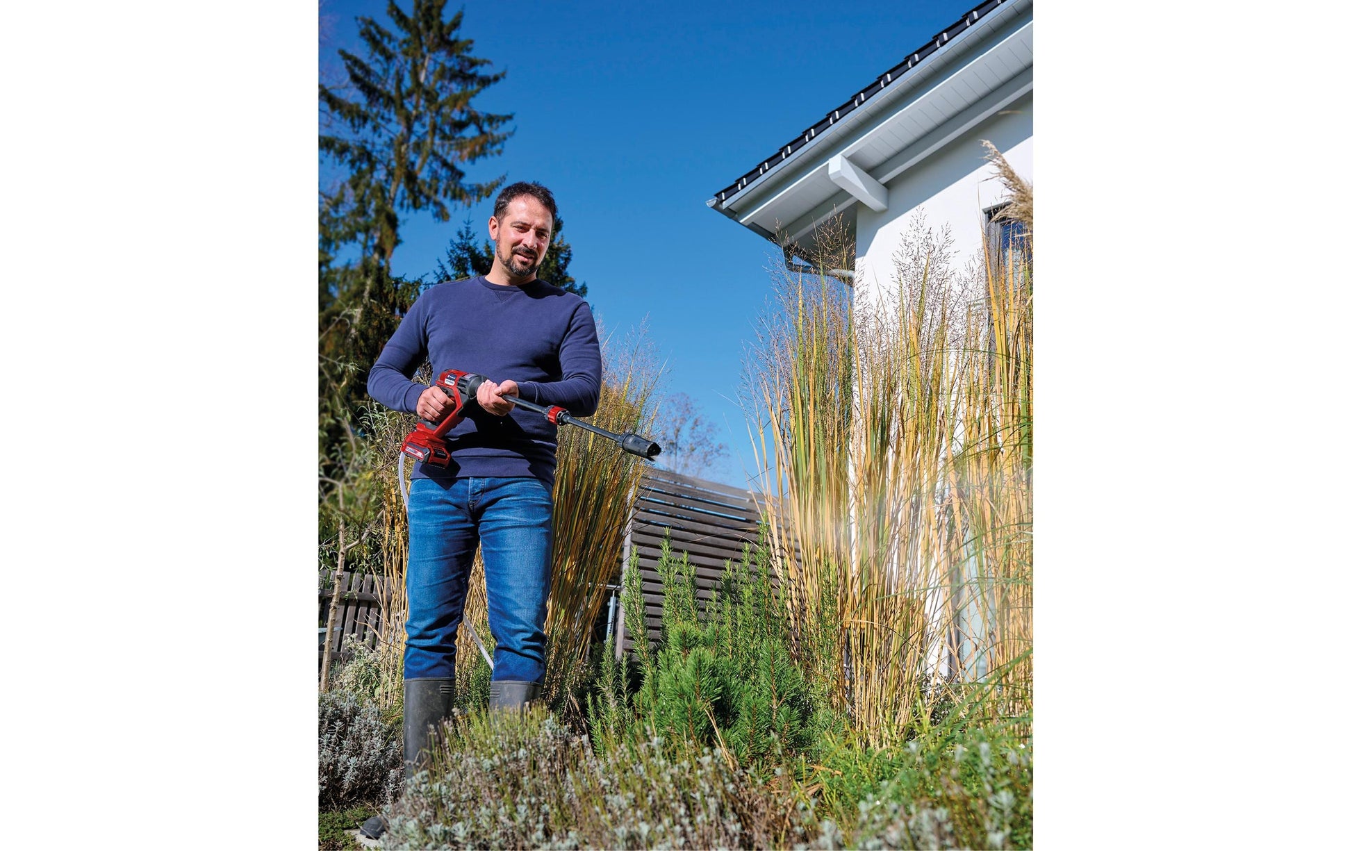 Einhell Hypresso 18/24 Terrassenreiniger – 18 V – 24 bar, 240 l/h, 5 m Schlauch – 1×2,5 Ah – Power X-Change