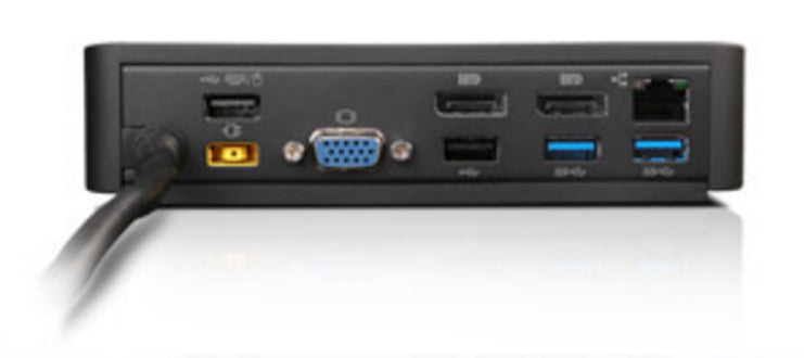 Lenovo ThinkPad Onelink+ DK Dockingstation – USB-A, 2× DP, 1× VGA, 6× USB-A, GbE, 3,5 mm Audio