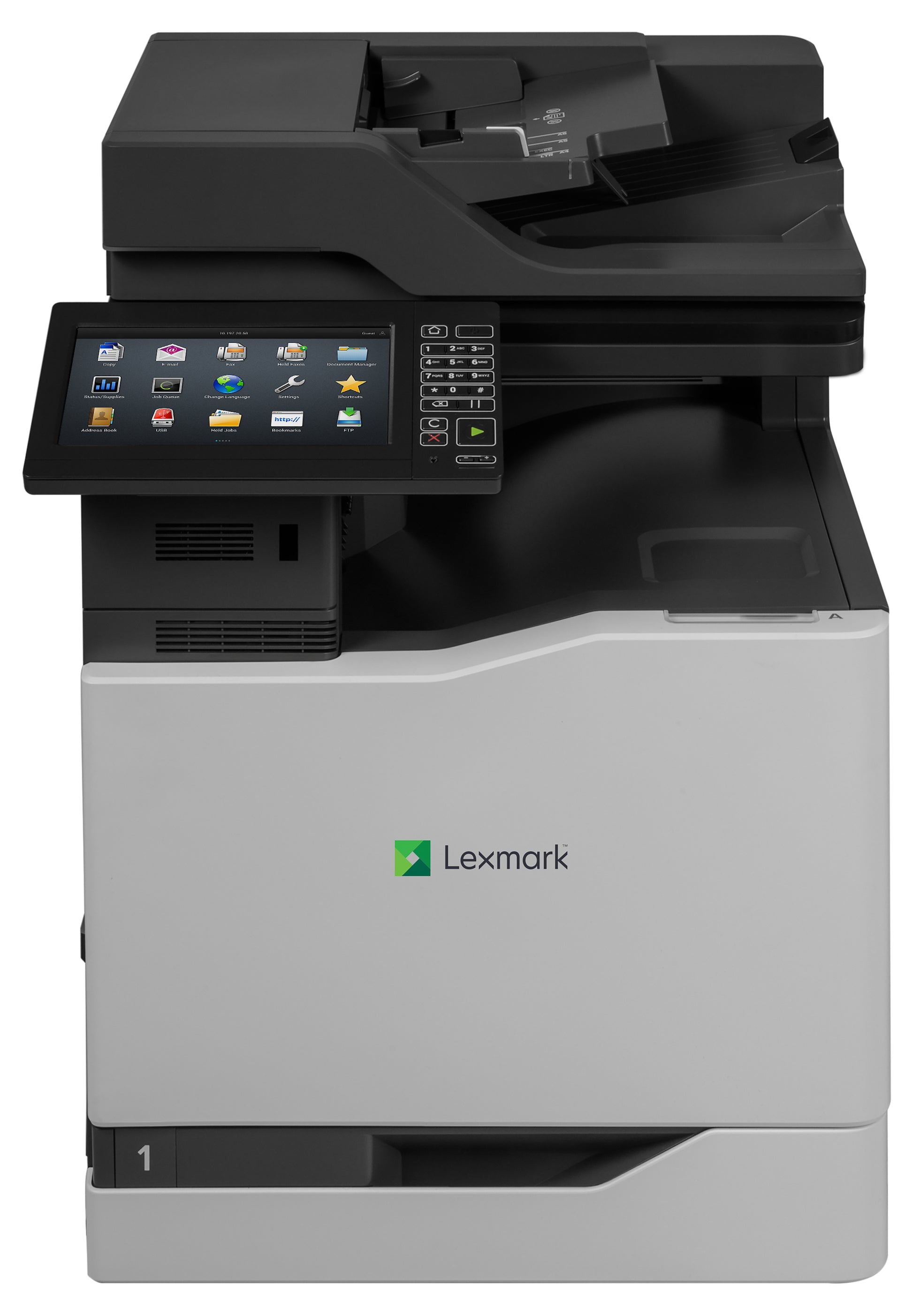 Lexmark CX860de – Farblaser-Multifunktionsdrucker, A4, 4-in-1, Duplex, ADF, WLAN/LAN, Touchscreen