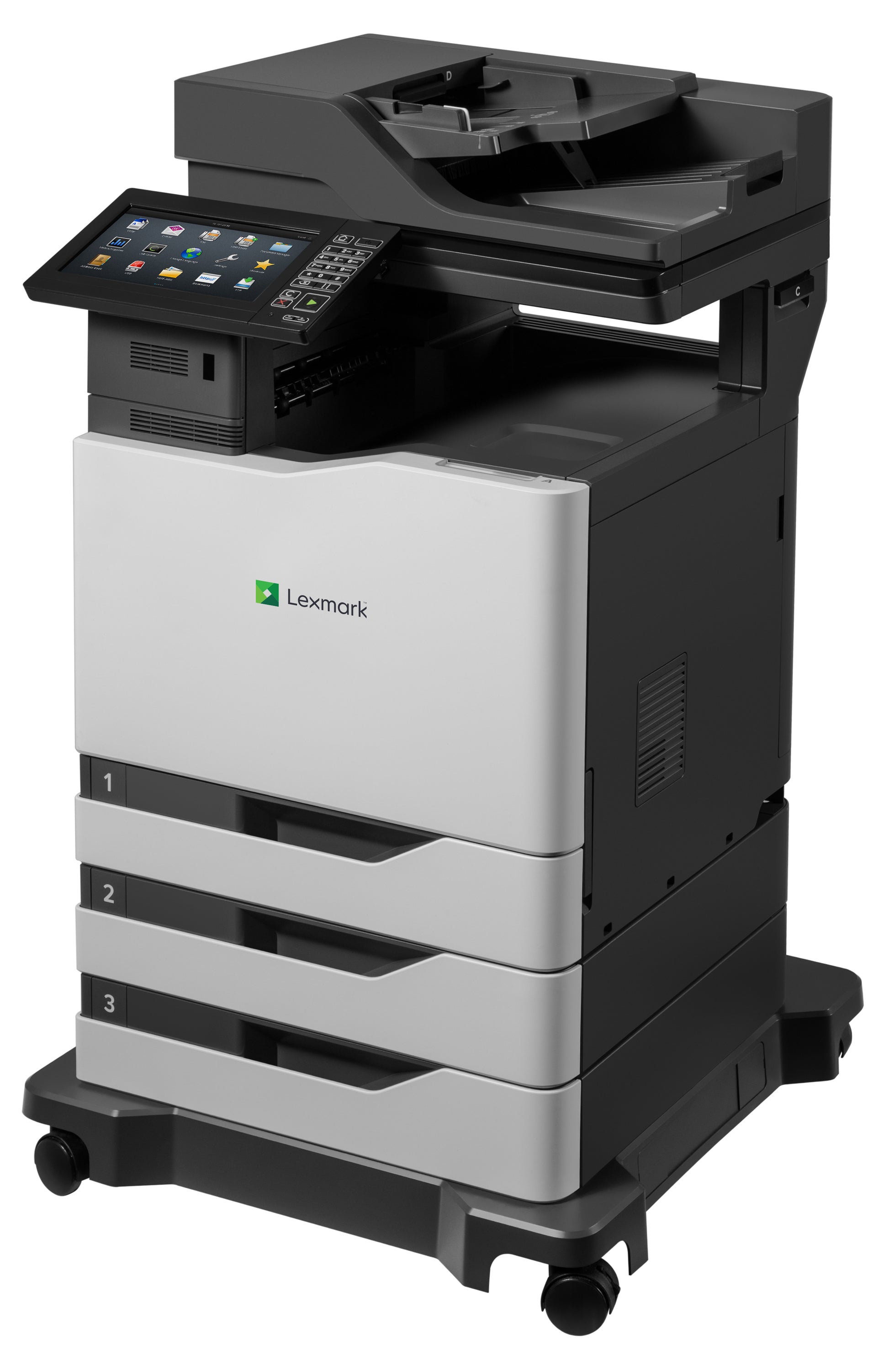 Lexmark CX860dte – Farblaser-Multifunktionsdrucker, A4, 4-in-1, Duplex, ADF, WLAN/LAN, Touchscreen