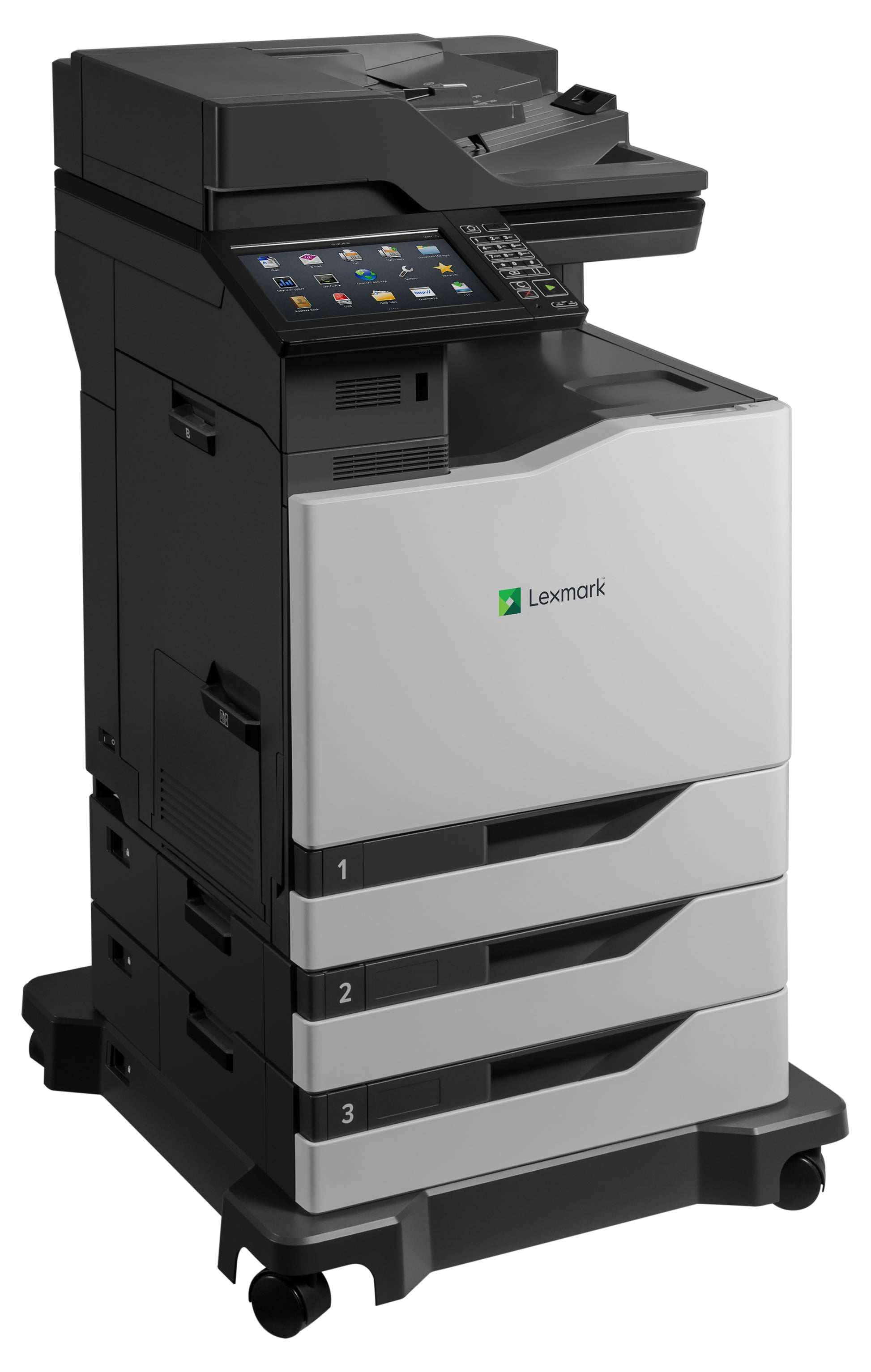 Lexmark CX860dte – Farblaser-Multifunktionsdrucker, A4, 4-in-1, Duplex, ADF, WLAN/LAN, Touchscreen