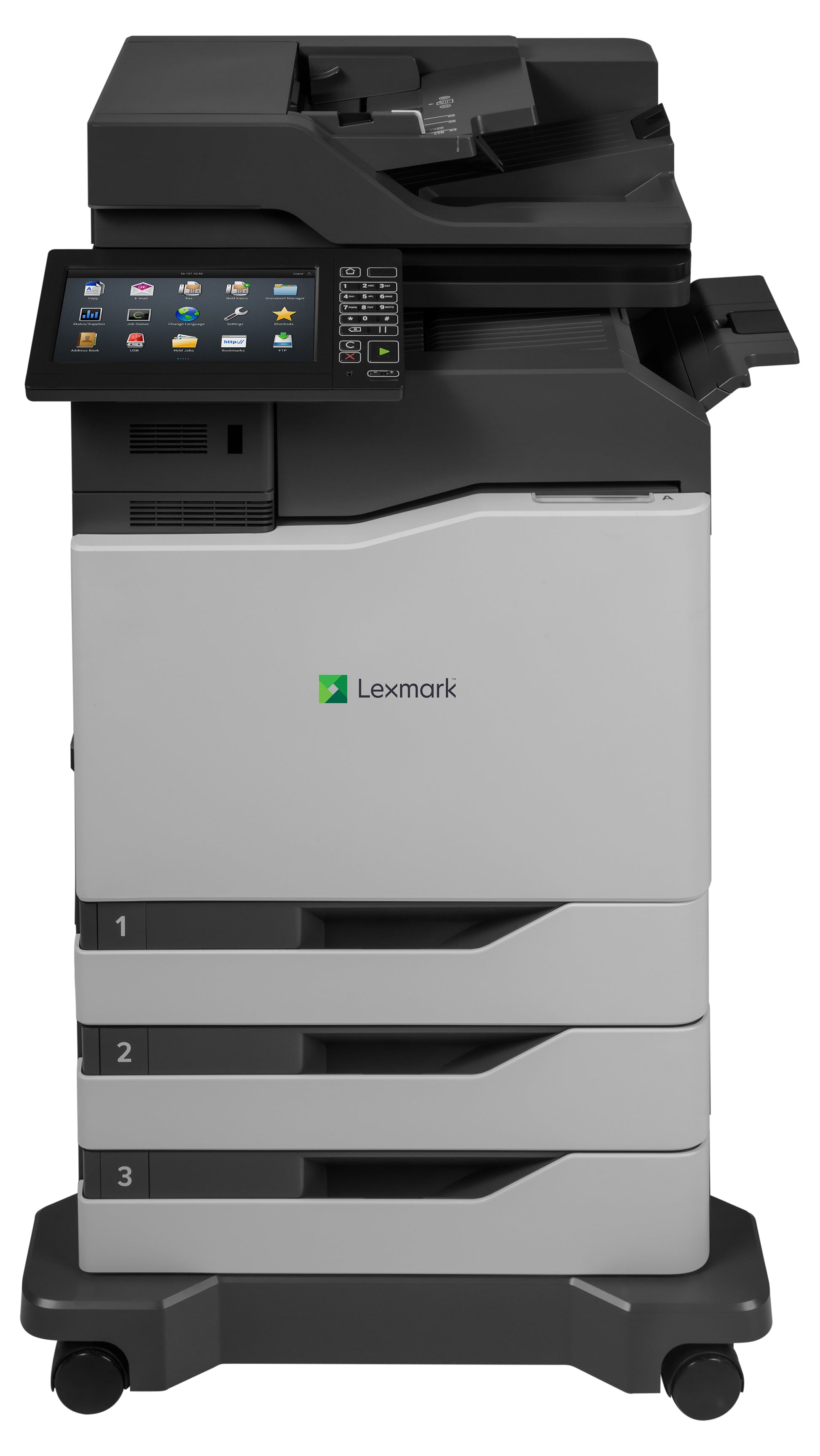 Lexmark CX825dtfe – Farblaser-Multifunktionsdrucker, A4, 4-in-1, Duplex, ADF, WLAN/LAN, Touchscreen