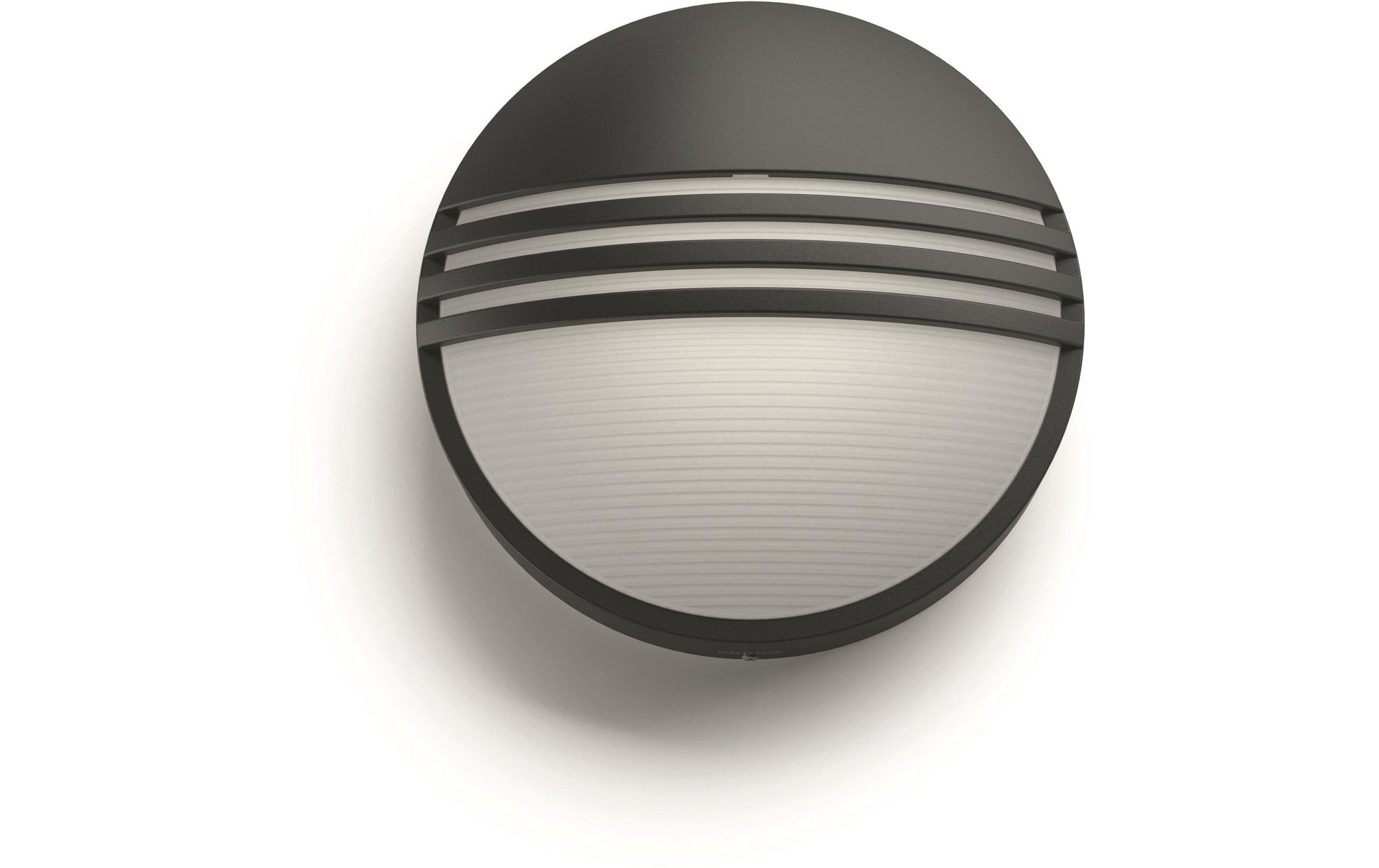 Philips by Signify Philips Aussenwandleuchte – 600 lm, 6 W – Warmweiss, 2700 K – IP44 – Netzbetrieb – Schwarz – Kunststoff