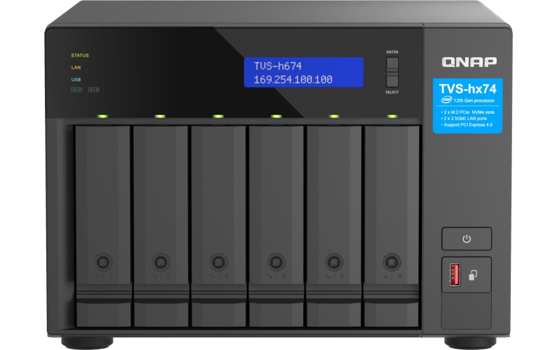QNAP TVS-h674-i5-32G Speichergerät – 6 Bay