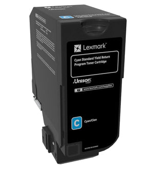 Lexmark Toner 74C2SC0 – cyan, 7000 Seiten