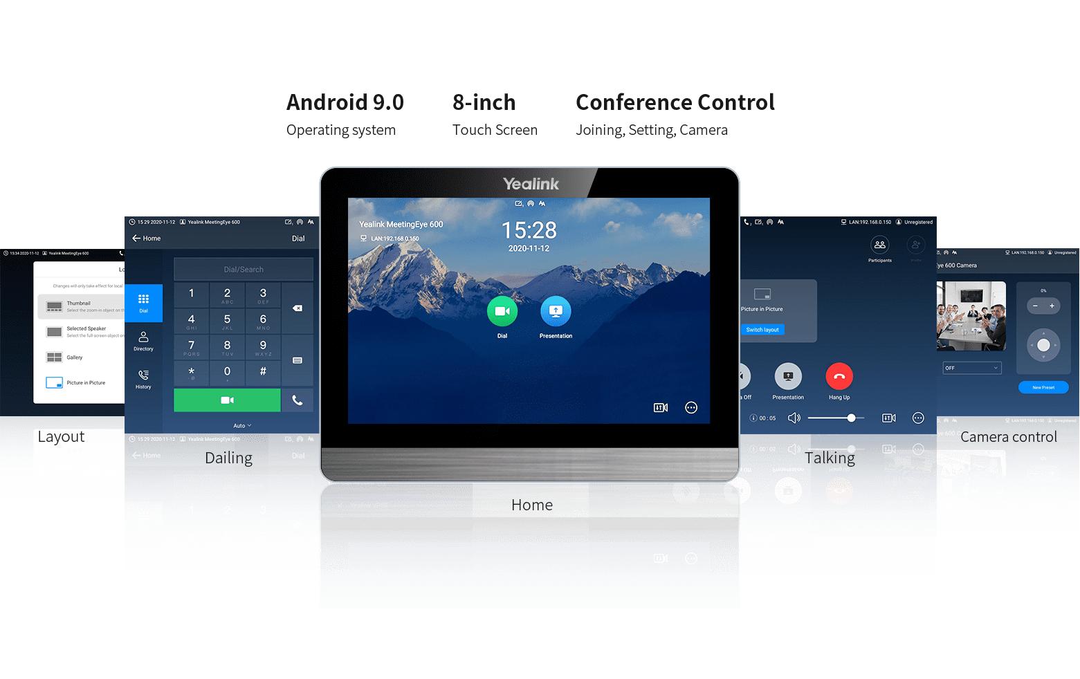 Yealink CTP18-STD – Touchpanel – für Microsoft Teams/Google Meet