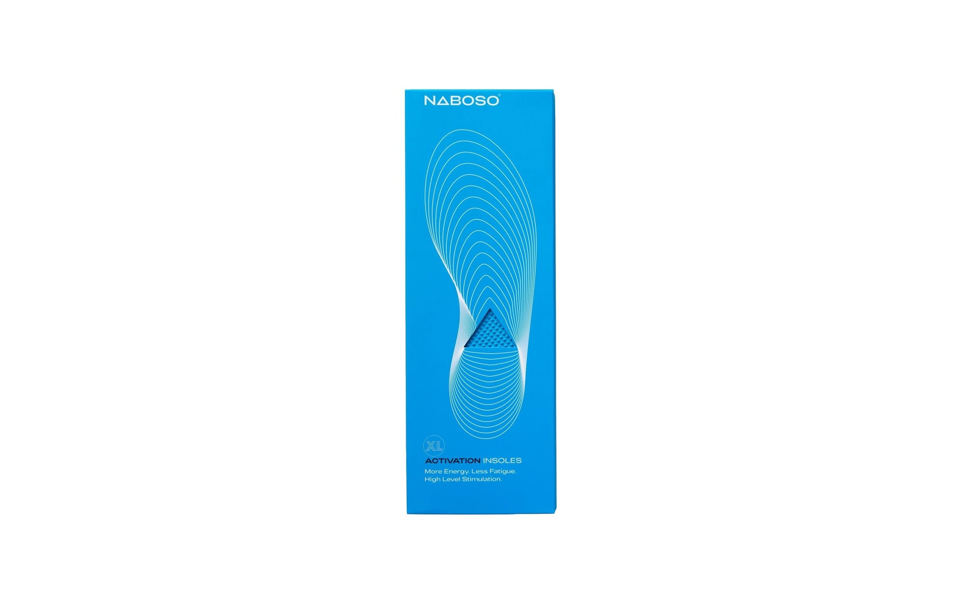 NABOSO Orthopädische Einlegesohle, Grösse L, Blau – 2 Stück