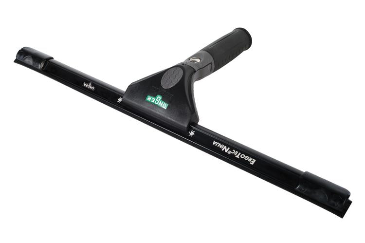 Unger Fensterwischer ErgoTec Ninja – Aluminium-Ninja-Schiene, Soft-Gummi