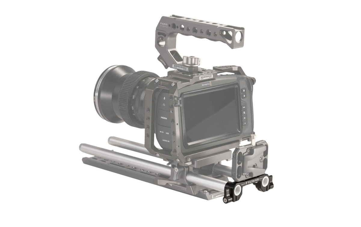 Tilta TA-MBP-RA Stangenklemmen-Adapter – 75 × 62.5 × 100 mm – für Mini V-Mount Akkuplatte