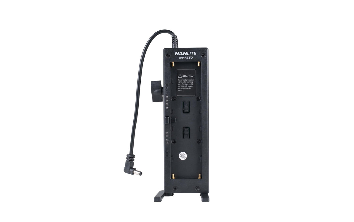 Nanlite BH-FZ60 Batteriehalterung NP-F – für Forza 60, Forza 60B – Schwarz